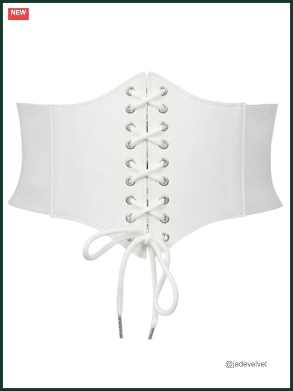 Women's Corset Belt Vintage Lace-up Elastic Waspie Wide Belt for Halloween